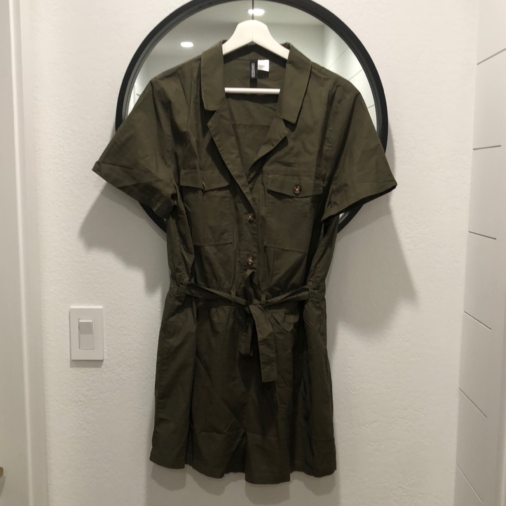 EUC army green Jumpsuit